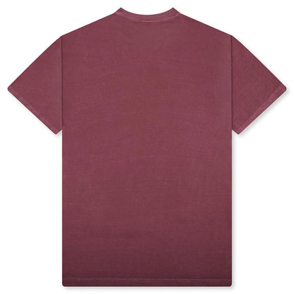 Watercolor Tee Burgundy