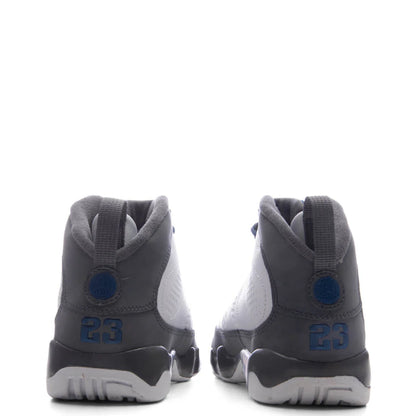 Air Jordan 9 Retro Flint Grey PS White French Blue Flint Grey