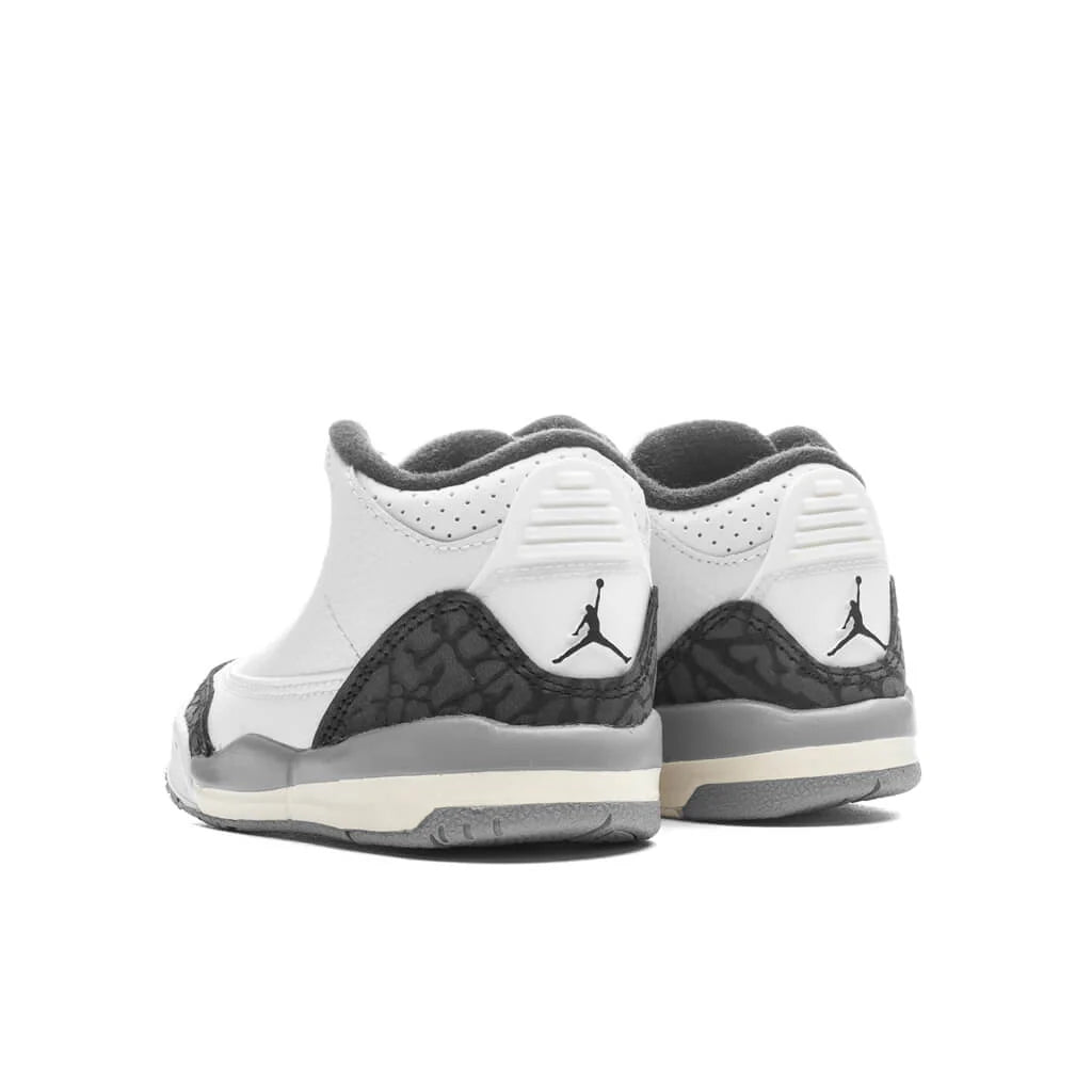 Air Jordan 3 Retro TD Summit White Fire Red Cement Grey