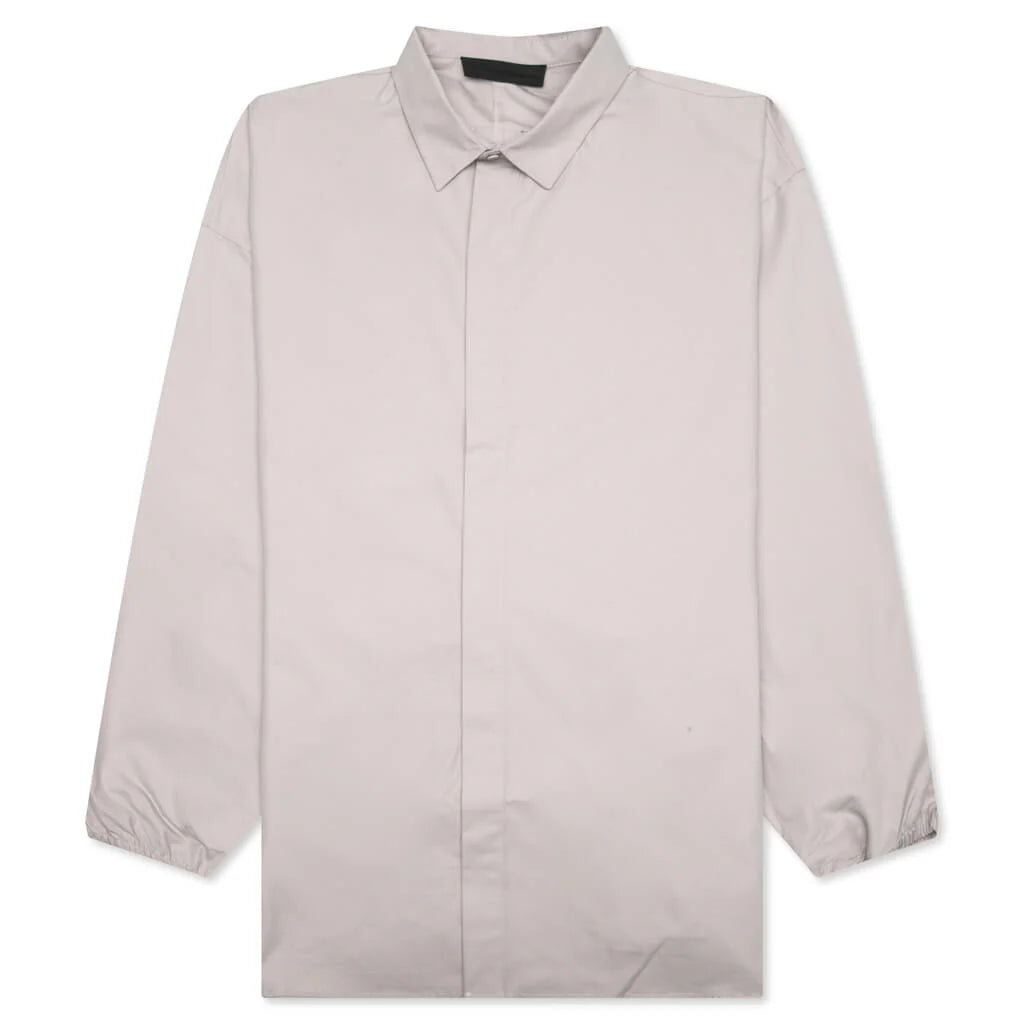 Button Down Shirt Silver Cloud