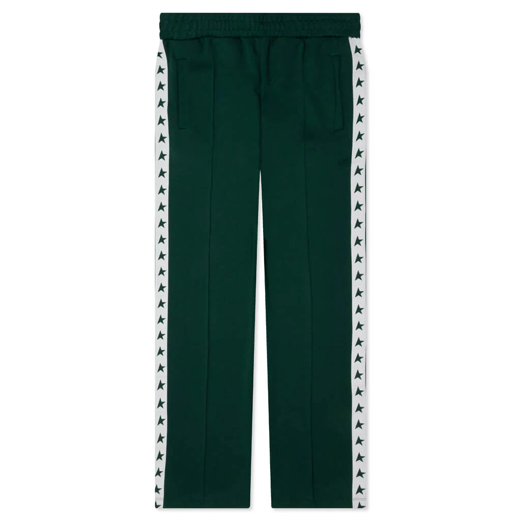 Womens Star Wide Leg Jogging Pant Bright Green