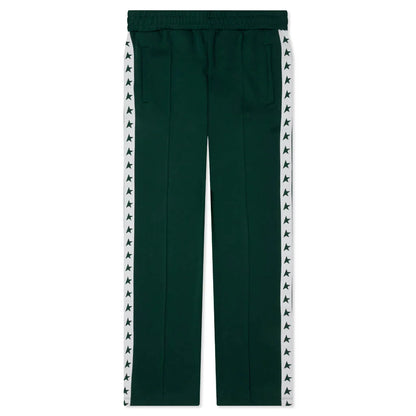 Womens Star Wide Leg Jogging Pant Bright Green