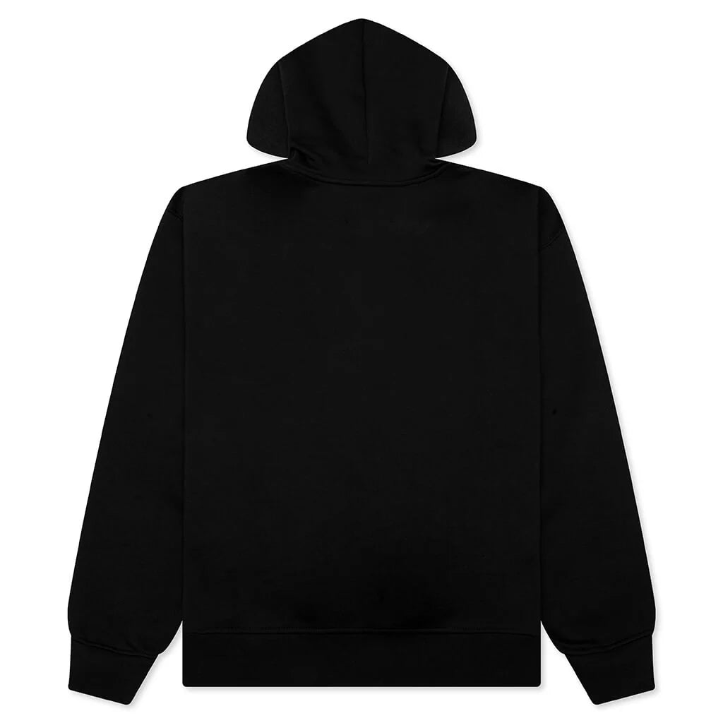 Brooklyn Fleece Pullover Hoodie Black White
