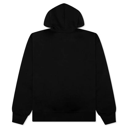 Brooklyn Fleece Pullover Hoodie Black White