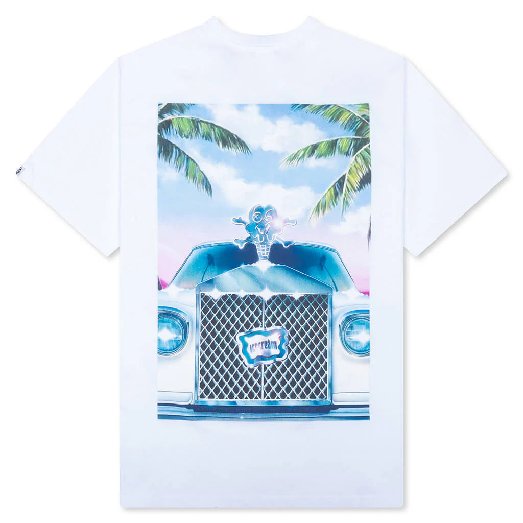 Miami S S Tee White