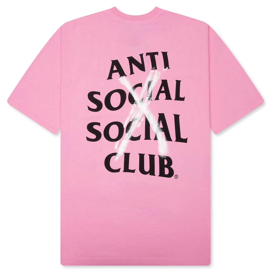 Cancelled Hand Painted Tee Pink