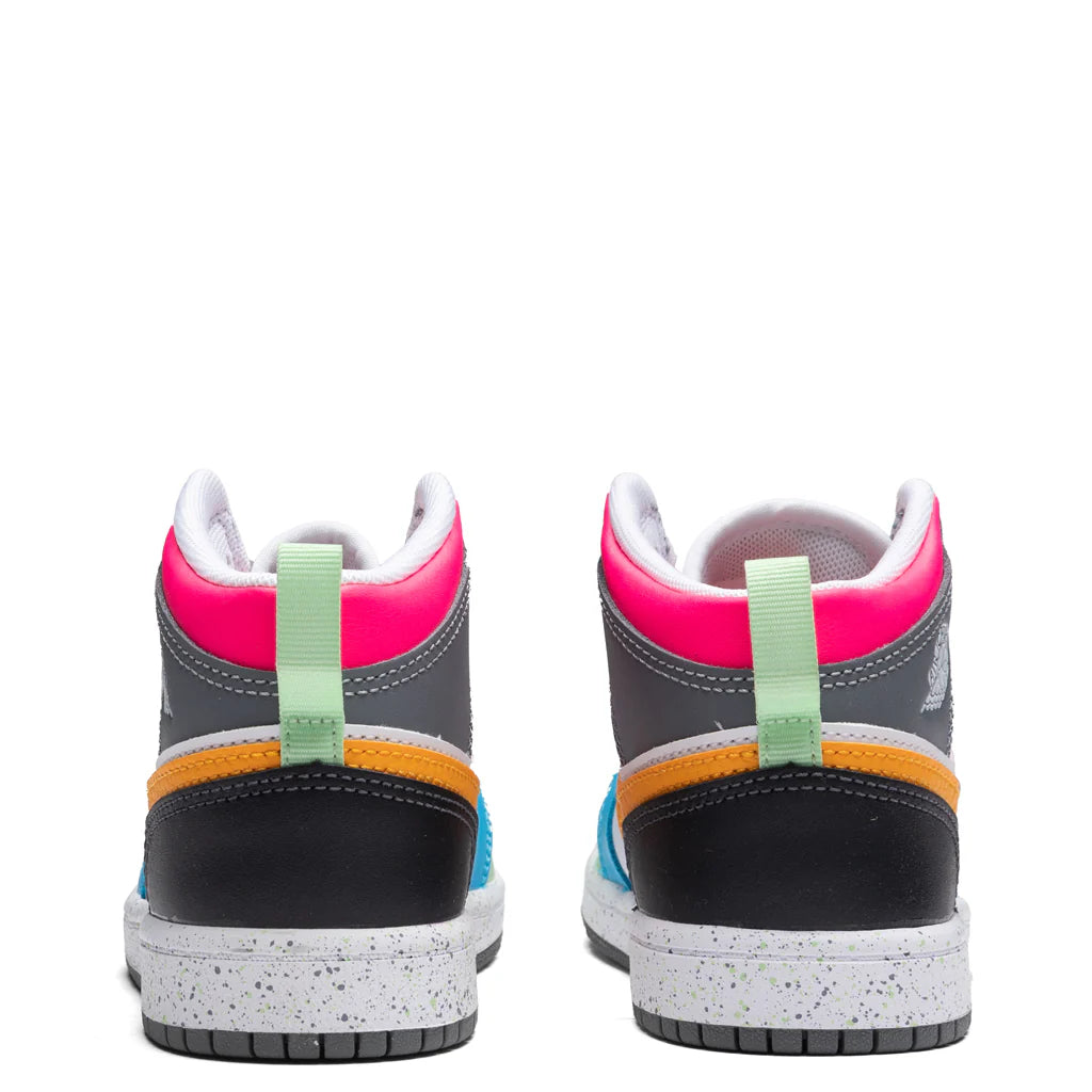 Jordan 1 Mid SE PS White Taxi Dark Shadow Hyper Pink