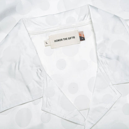 Polka Dot Camp Shirt White