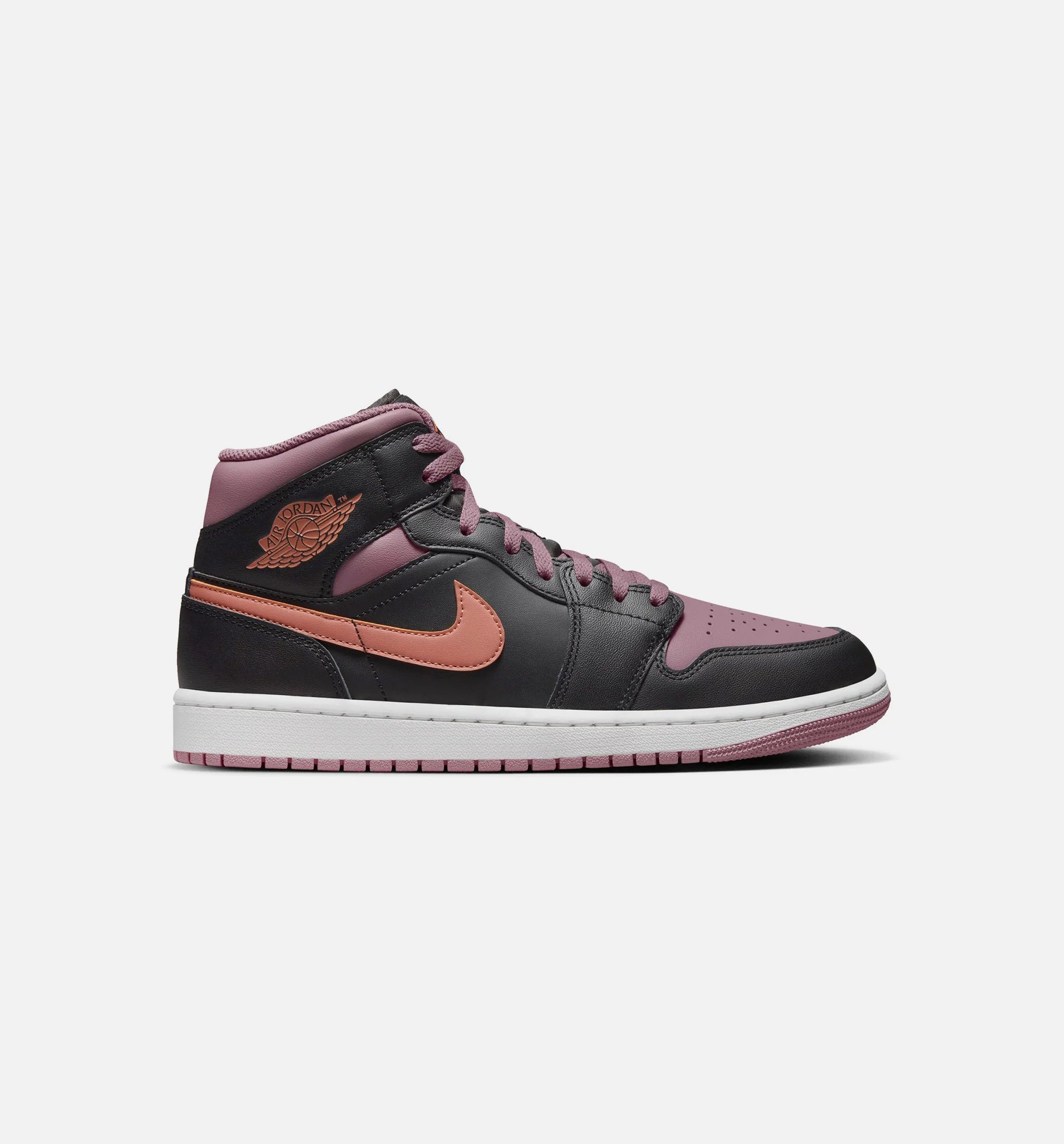 Air Jordan 1 Retro Mid SE Sky J Mauve Mens Lifestyle Shoe Black Mauve White