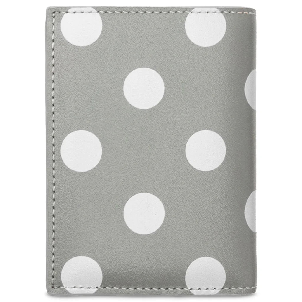 Comme des Garcons Polka Dots Wallet Grey