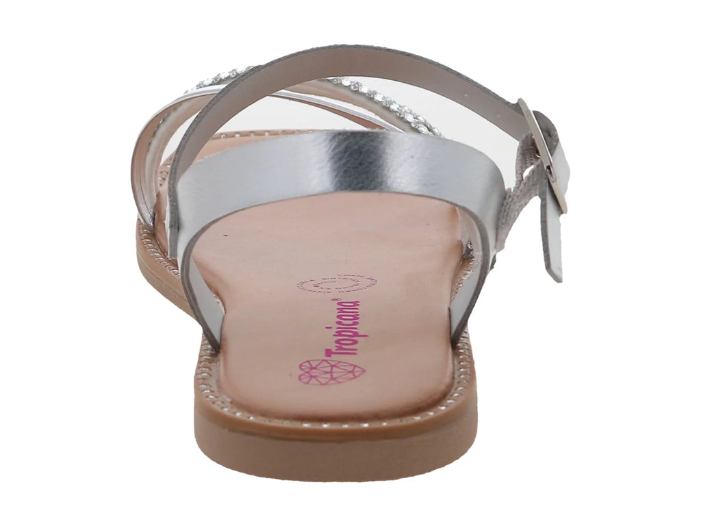 Sandalias Tropicana Color Plata para Niña