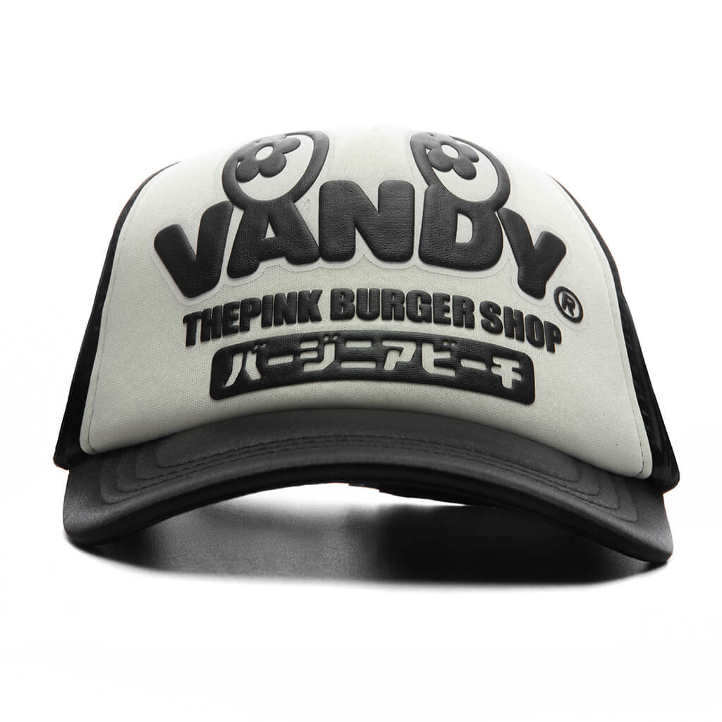 Satin Eye Logo Trucker Hat Black