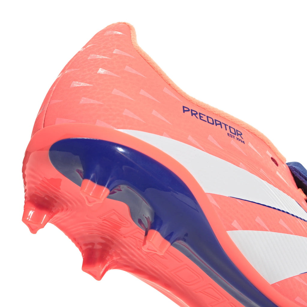 adidas Predator League Fold Over Tongue FG MG Youth Soccer Cleats Orange White