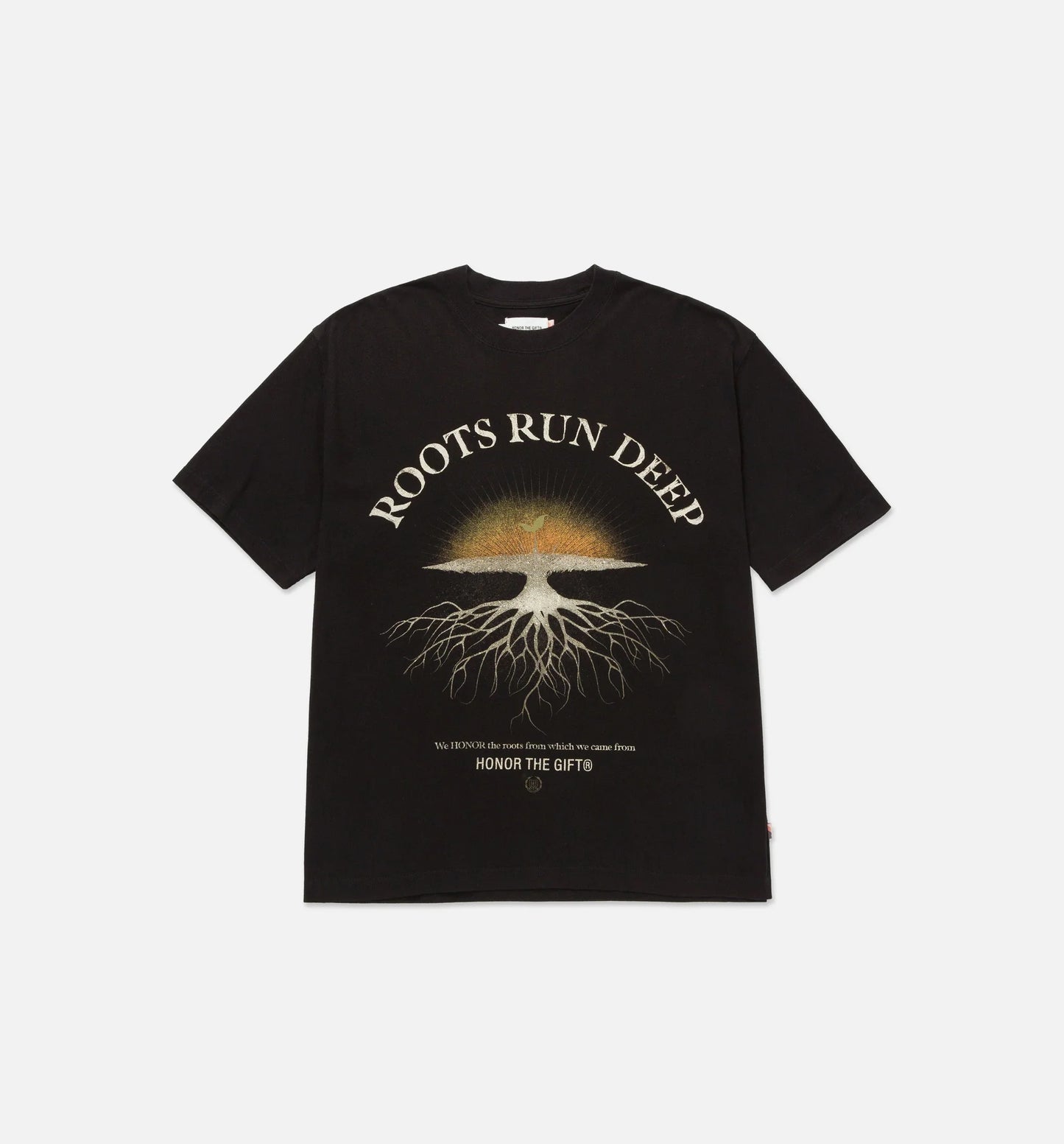 Roots Run Deep Mens Short Sleeve Shirt Black