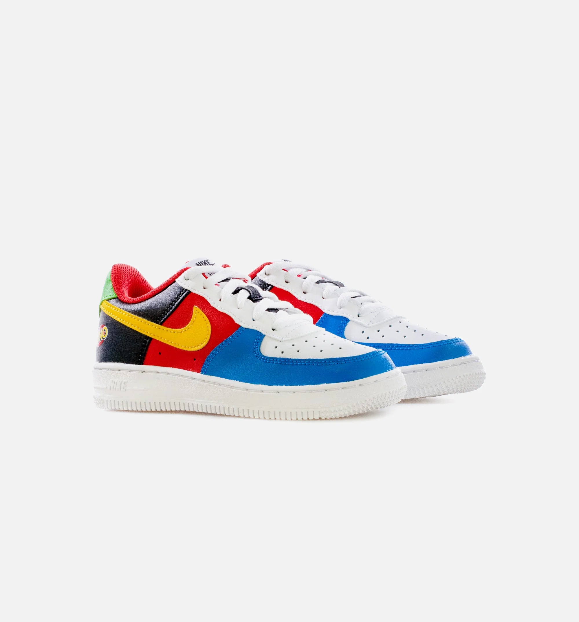 Air Force 1 UNO Preschool Lifestyle Shoe Black Red Multi Free Shipping