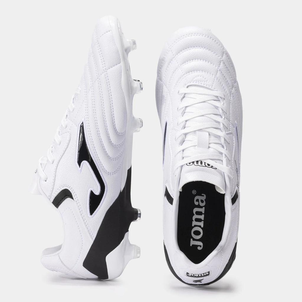 Joma Aguila Cup 24 FG Firm Ground Soccer Cleats White Black