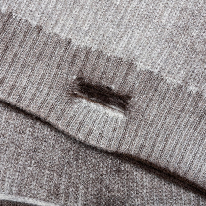 Reversible Fade Out Knit Nero