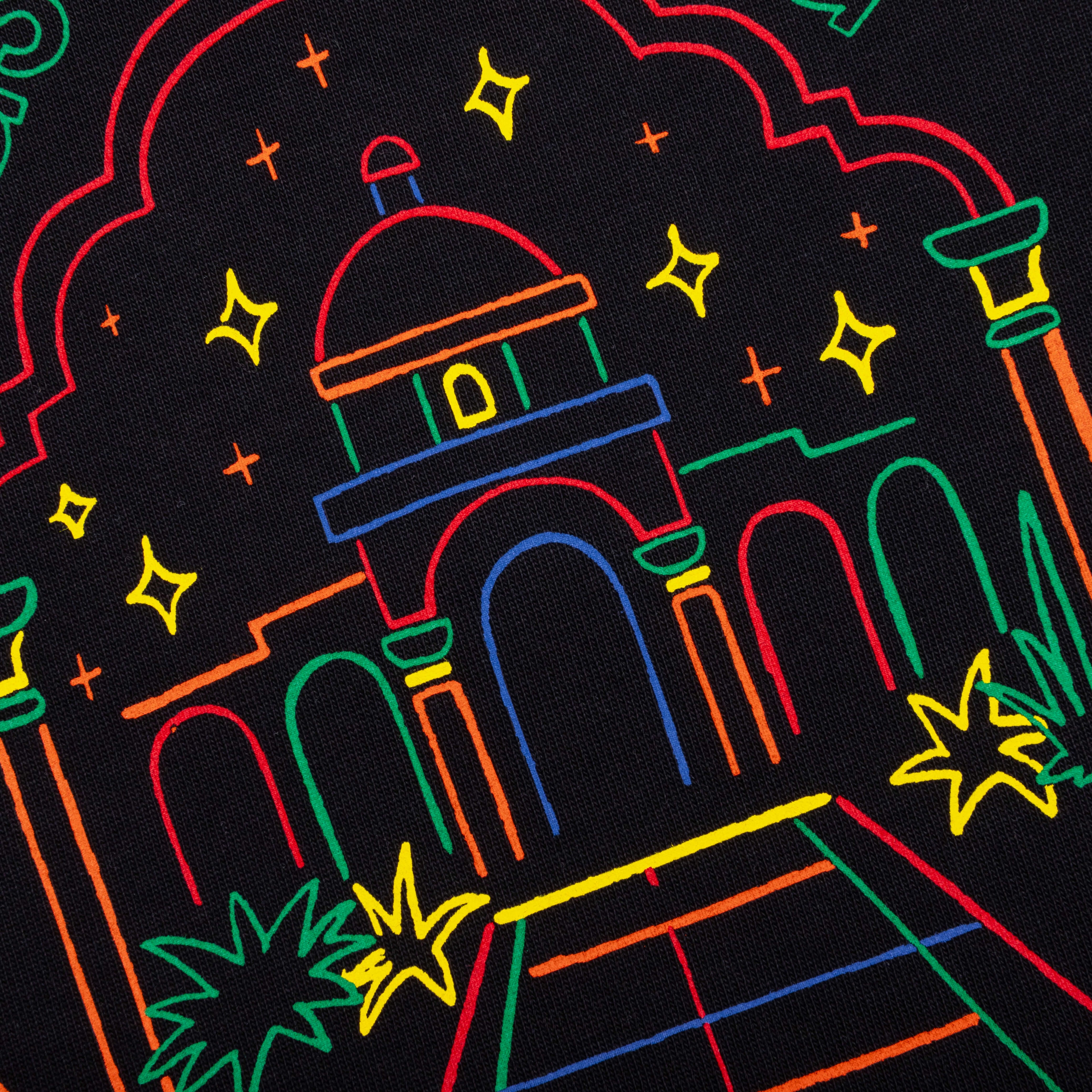 Rainbow Crayon Temple Jersey Black