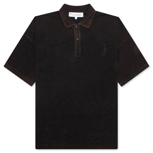 Anchor Short Sleeve Polo Shirt Brown