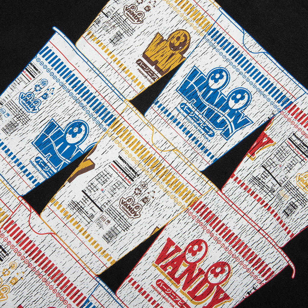 Cup Noodle Eye Logo Tee Washed Black