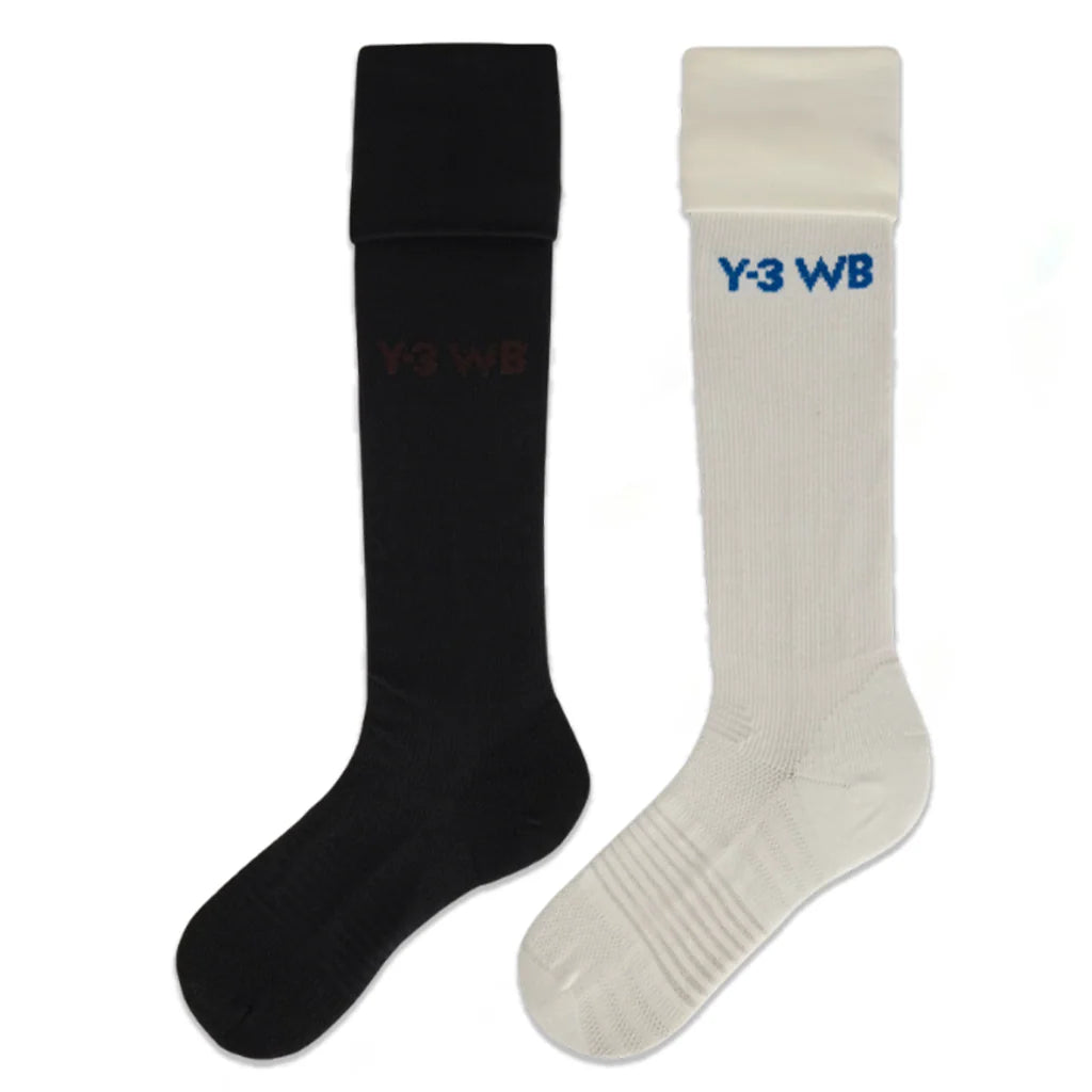 adidas Y 3 x Wales Bonner Football Socks Off White Black