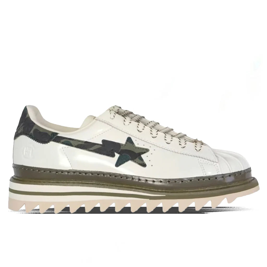 Adidas x BAPE x CLOT By Edison Chen Superstar Off White Branch Olive Cargo
