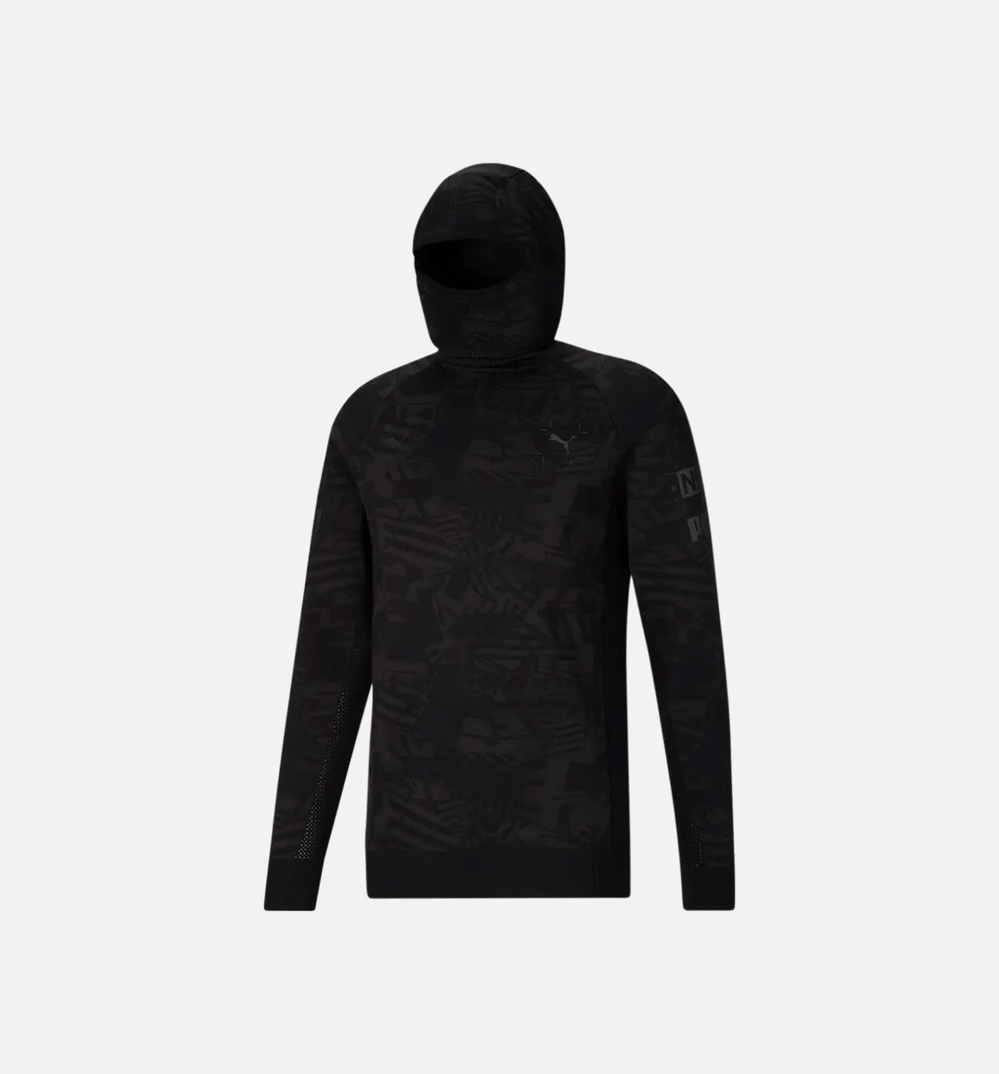 Nemen Scuba Knit Mens Long Sleeve Shirt Black