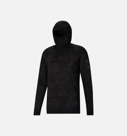 Nemen Scuba Knit Mens Long Sleeve Shirt Black