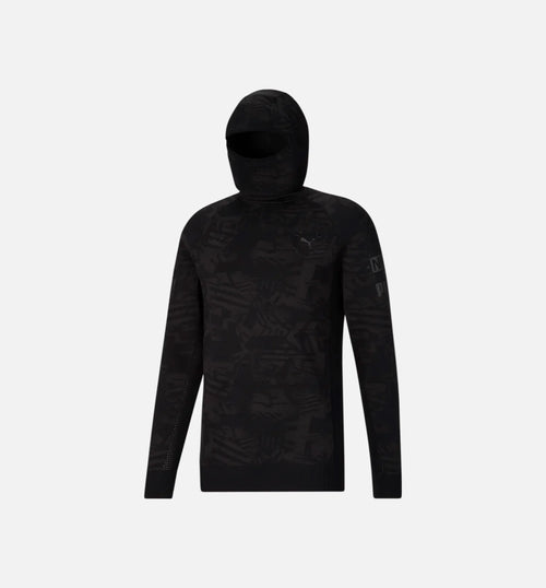 Nemen Scuba Knit Mens Long Sleeve Shirt Black