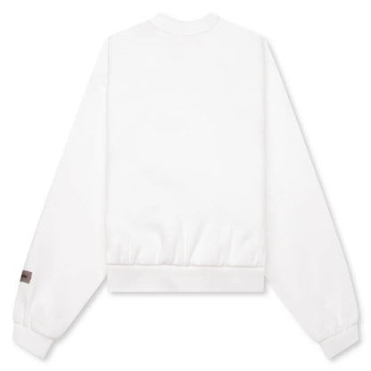 Kids Fleece Crewneck Cloud White
