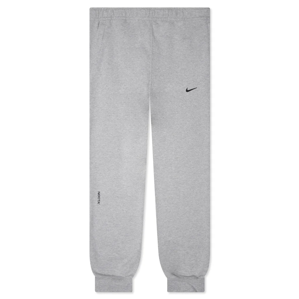 Nike x NOCTA Fleece CS Pants Heather Grey Matte Silver Black