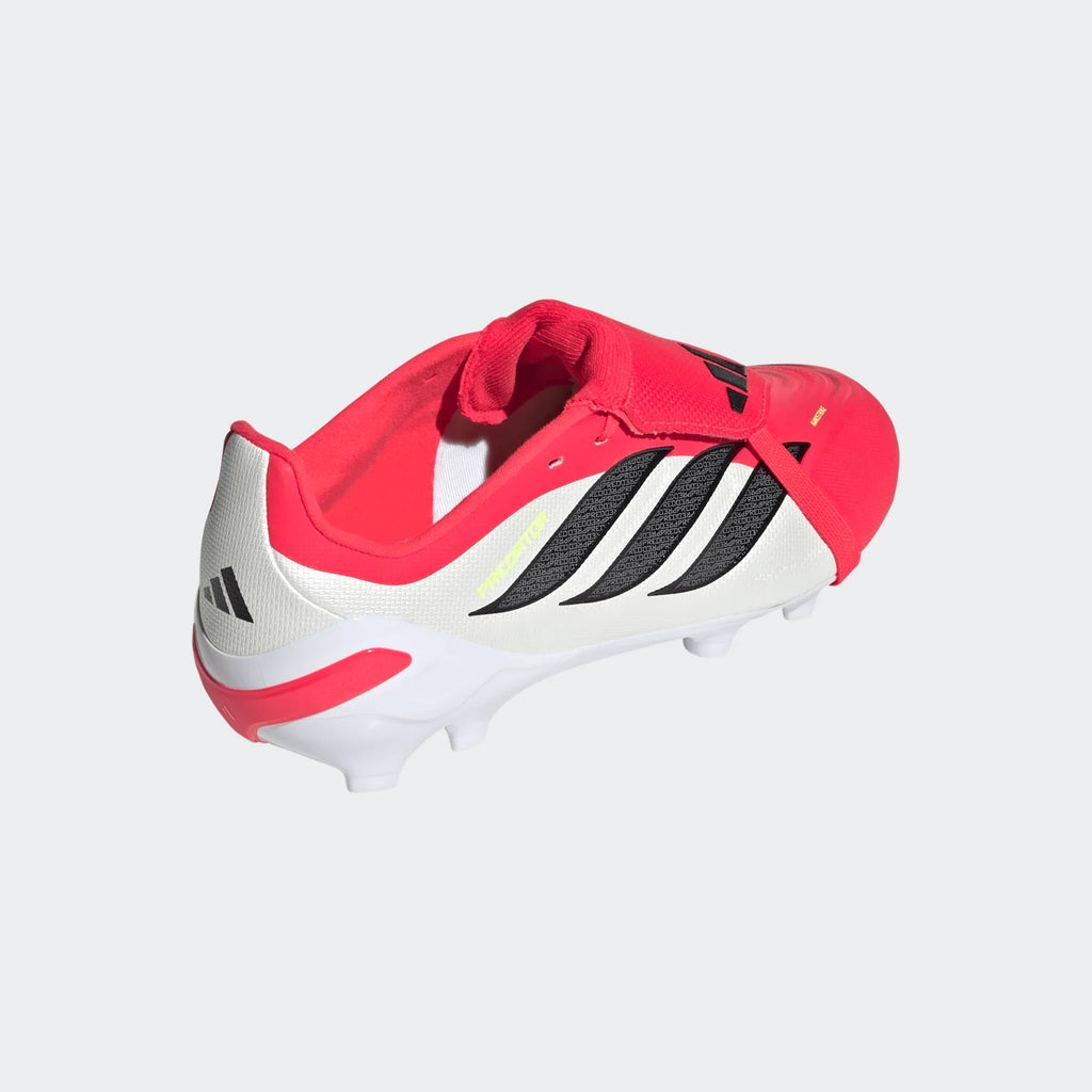 adidas Predator League Fold Over Tongue FG Firm Ground Youth Soccer Cleats Lucid Red Black