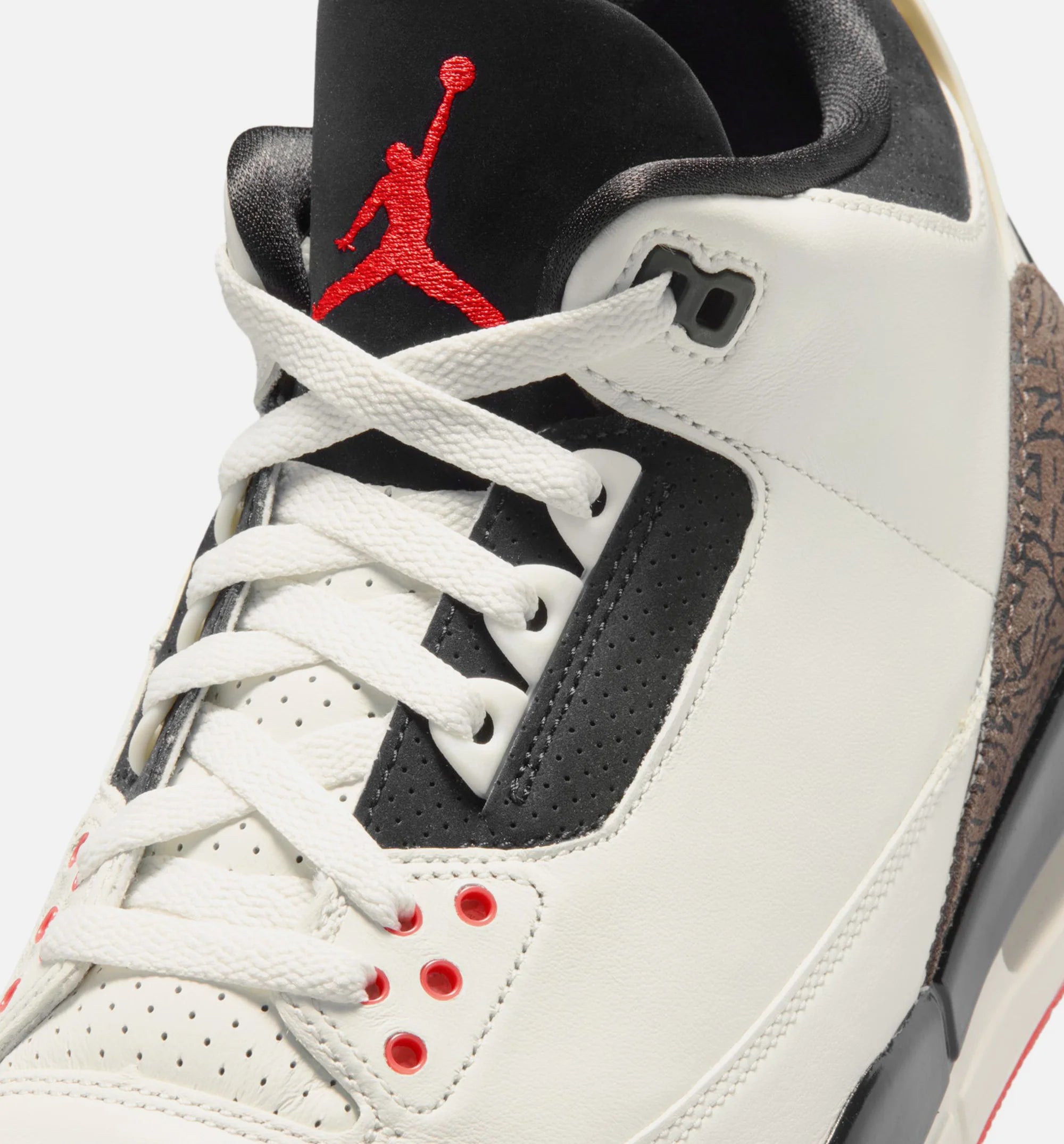 Air Jordan 3 Retro Sail and University Red Mens Lifestyle Shoe Sail Black University Red Pale Ivory Free Shipping