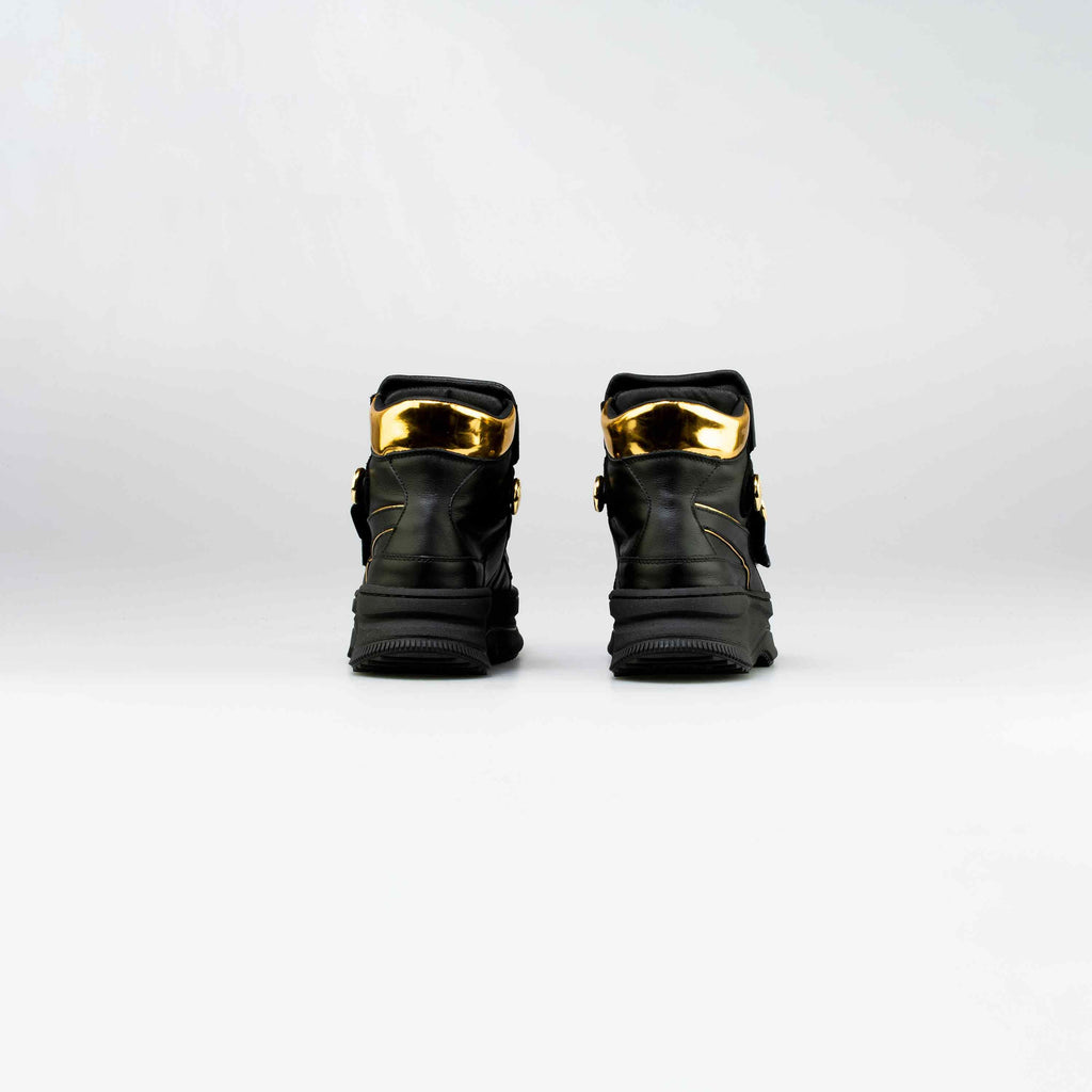 Balmain X Puma Deva Straps Womens Lifestyle Shoe Black Gold