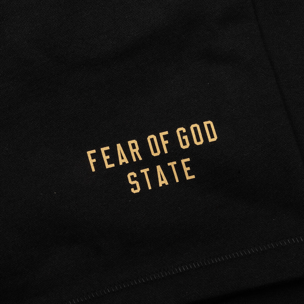 Fleece Soccer Short Black