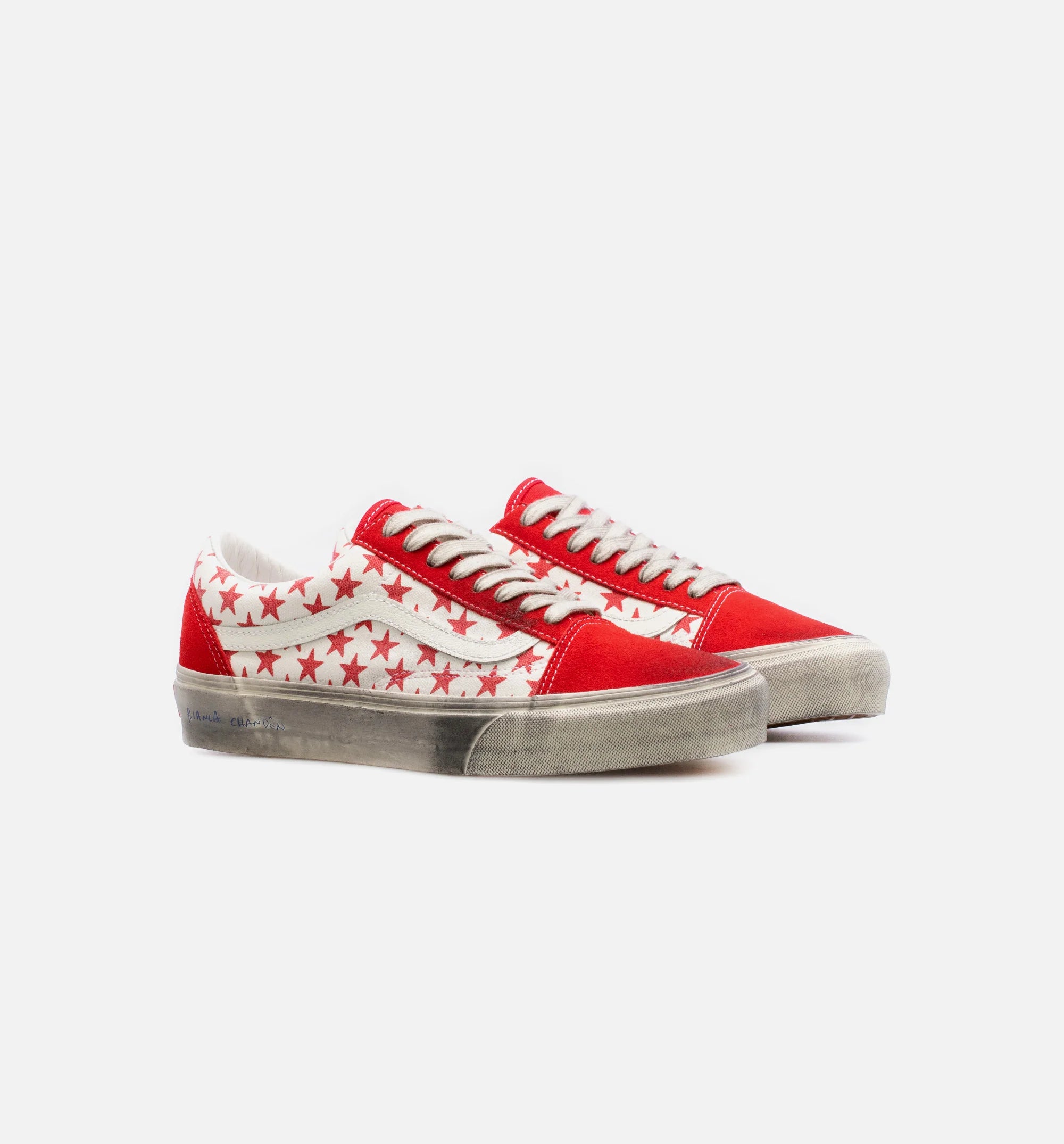 Bianca Chandon Vault OG Old Skool Mens Skate Shoes Red White