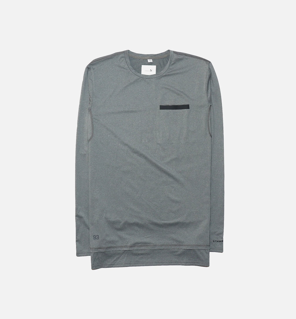 Stampd Oversize Long Sleeve Tee Mens T Shirt Grey