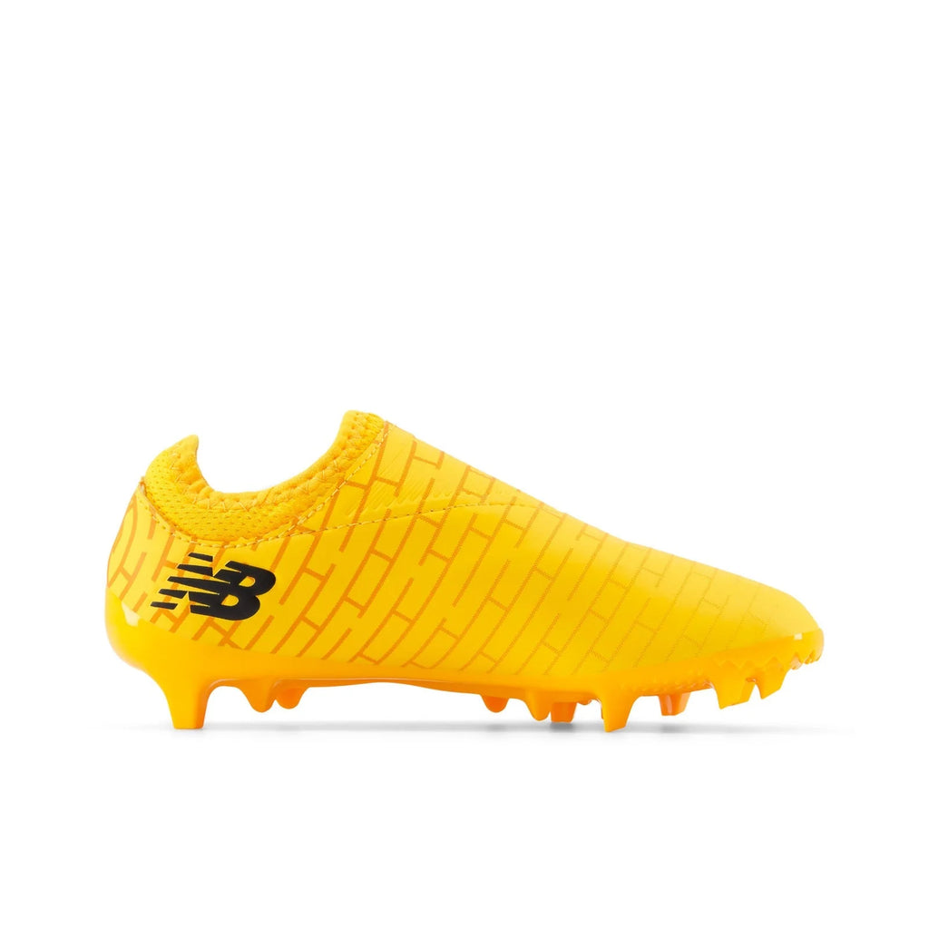New Balance Furon Dispatch Junior FG V7 Firm Ground Cleats Sun Glow Metallic Silver Black