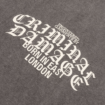 Logo Mania T Shirt Washed Grey