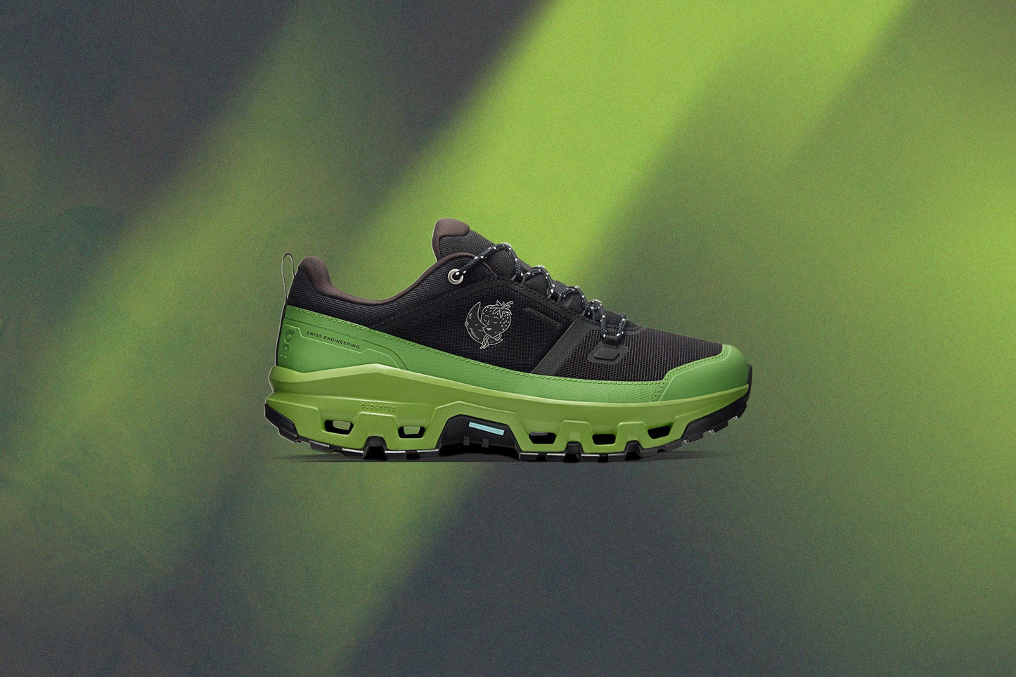 On x Sky High Farm Goods Womens Cloudrock Low WP Black Celery