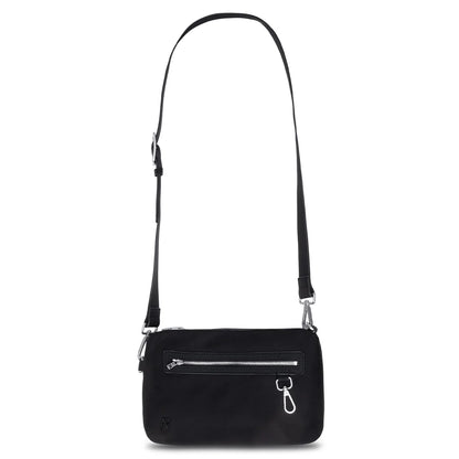 Nylon Messenger Bag Black