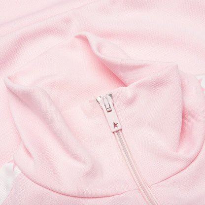 Womens Star Zipped Track Jacket Rose Shadow