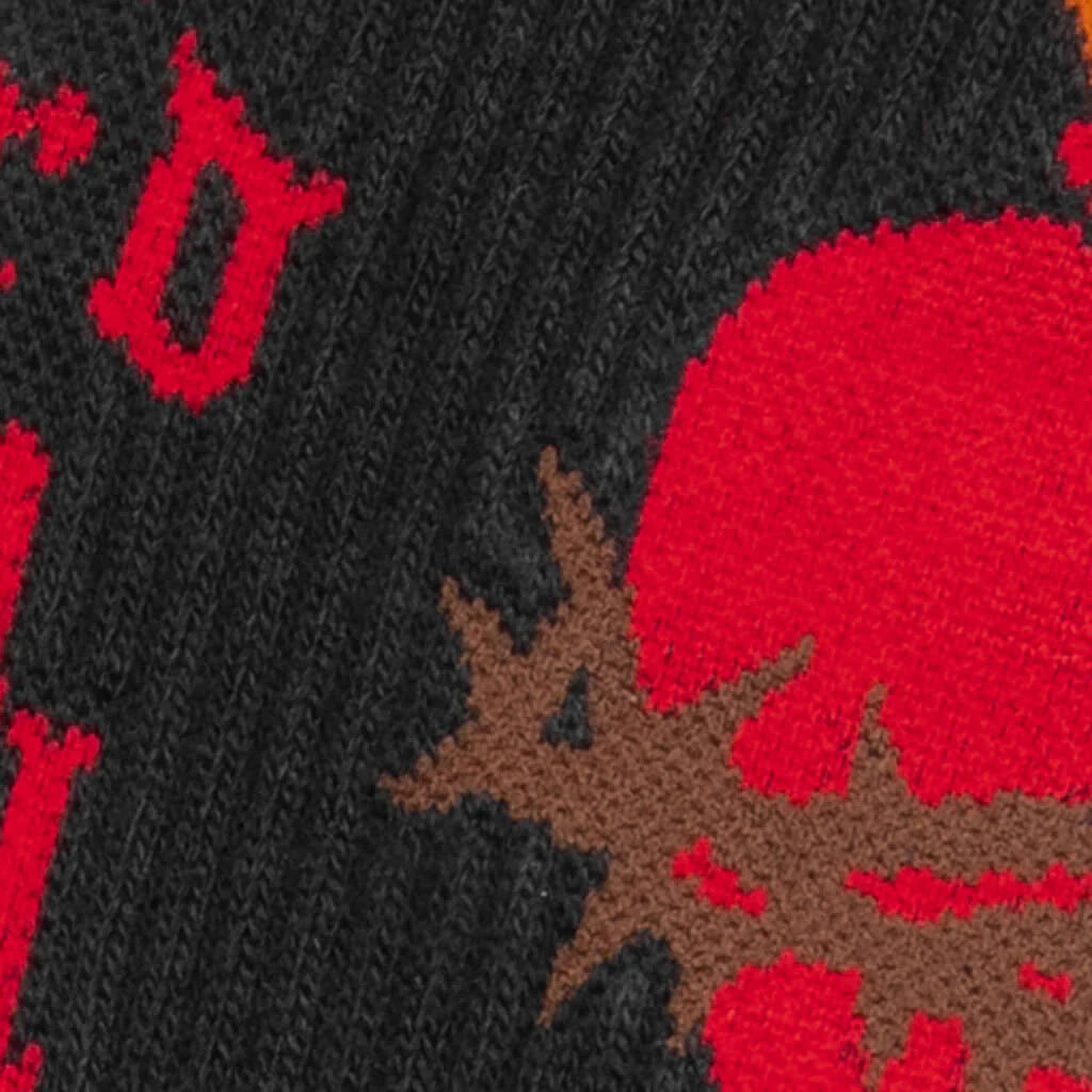 Heart Socks Black