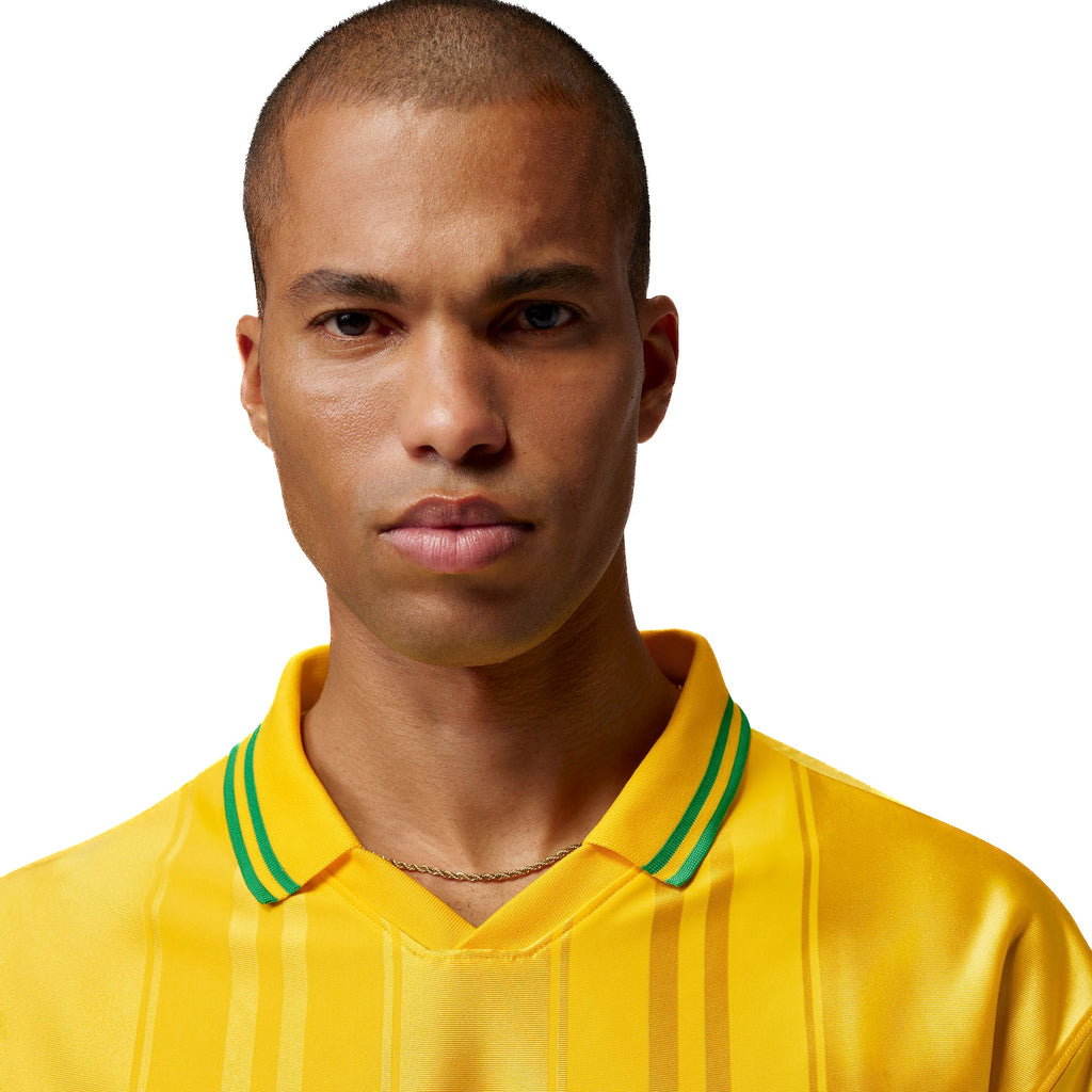 Jordan Mens Polo Yellow Brazil