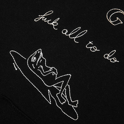 Fuck All Zip Hoodie Black