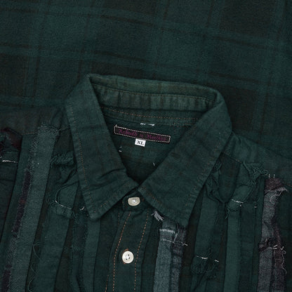 Over Dyed Ribbon Shirt Green
