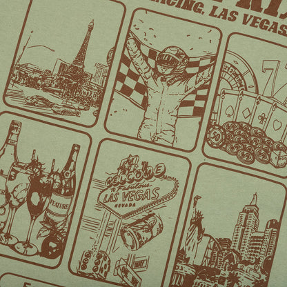 Vegas Racer Comic Tee Oil Green DNML