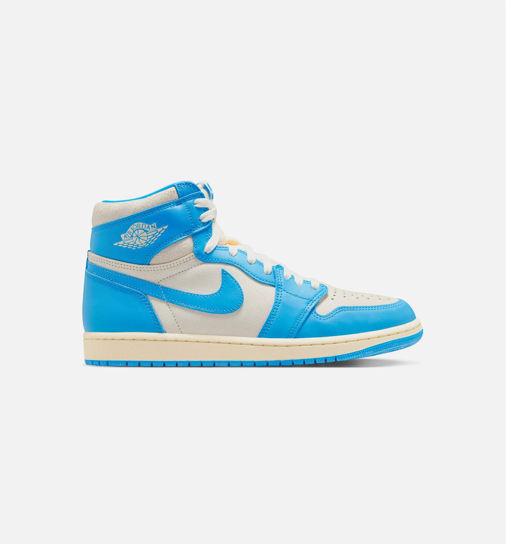 Air Jordan 1 Retro High OG UNC Reimagined Mens Lifestyle Shoe Dark Powder Blue Sail