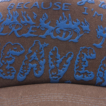 Heaven Trucker Cap Brown Denim