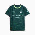 PUMA Manchester City 4th Youth Soccer Jersey 26 Green Terrain